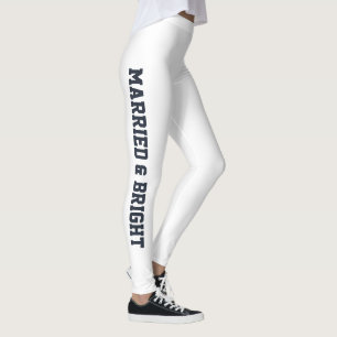 Leggings Mi Primera Navidad Casada Recién Casada Blanco Azu