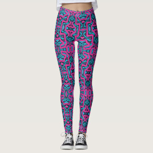 Leggings Miami Street vibra leggateos: Graffiti llamativo e