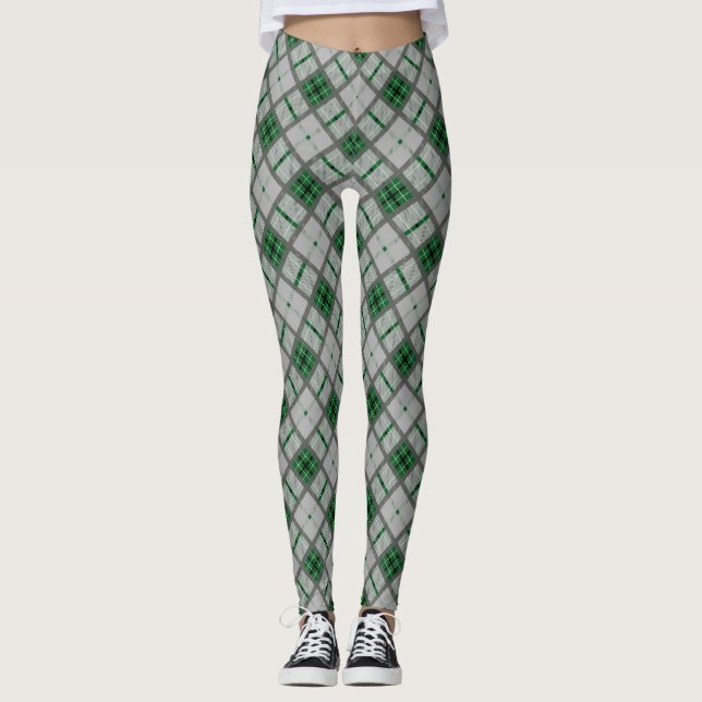 Leggings Michigan State University Tartán (Anverso)