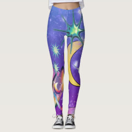 Leggings Mikitiez aquarius galaxia verano cerveza brillante
