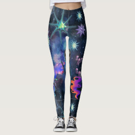 Leggings Mikitiez aquarius galaxia verano resplandor