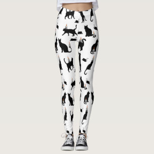 Leggings Mikitiez espeluznante bombay gato negro rata hallo