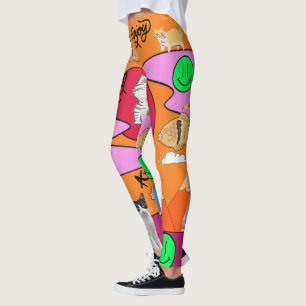 Leggings Mikitiez meow fiesta de verano