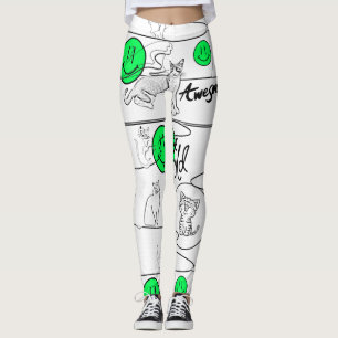 Leggings Mikitiez meow fiesta de verano