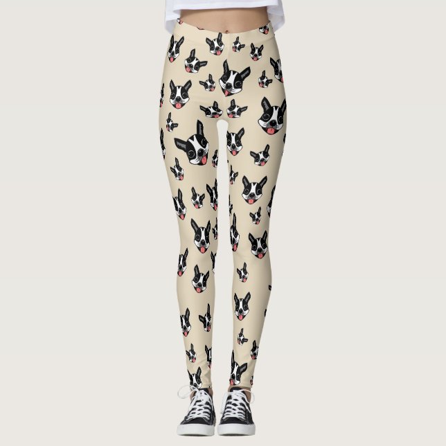 Leggings Milo la Boston Terrier (Anverso)