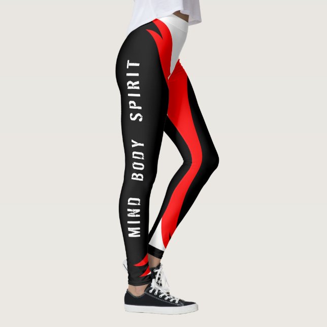 Leggings Mind Body Spirit Born Warrior Añadir tu nombre (Derecha)