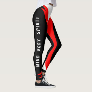 Leggings Mind Body Spirit Nacido Guerrero Añade tu nombre