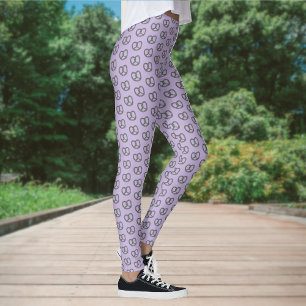 Leggings Mini aperitivos Pretzel sobre Lilac (o cualquier o