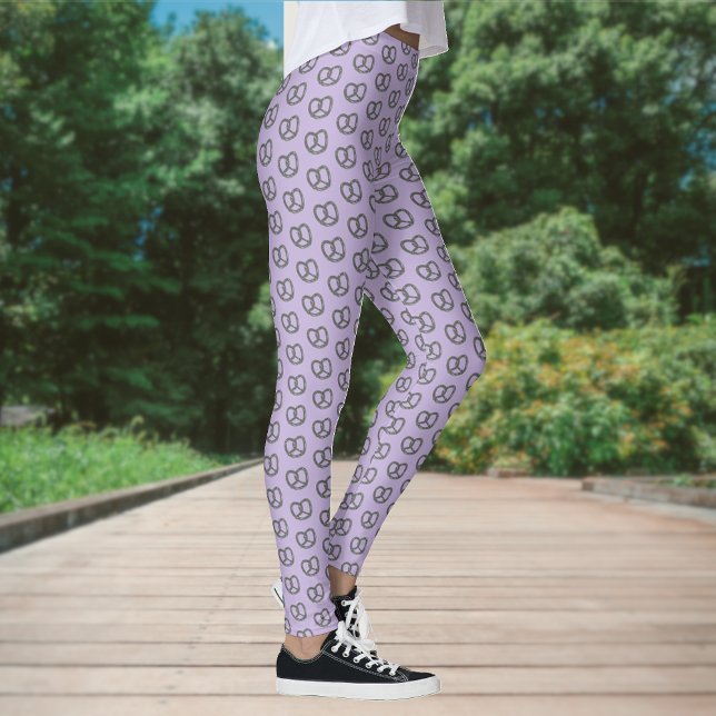 Leggings Mini aperitivos Pretzel sobre Lilac (o cualquier o (Subido por el creador)