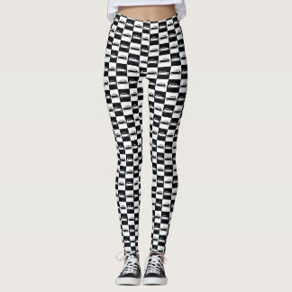 Leggings Mini Cooper de tablero de cheques negro