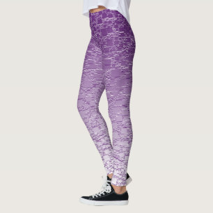 Leggings Mini diseño púrpura de la teja de DownwardFade