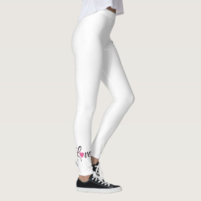 Leggings Minimal Dotted Heart Design (Derecha)
