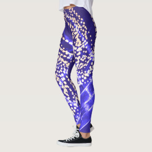 Leggings Minimalismo Resumen Patrón de arte Gris azul