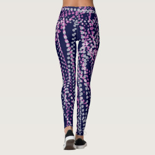 Leggings Minimalismo Resumen Patrón de arte Rosa Gris azul