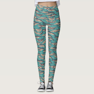 Leggings minke ballenas azul