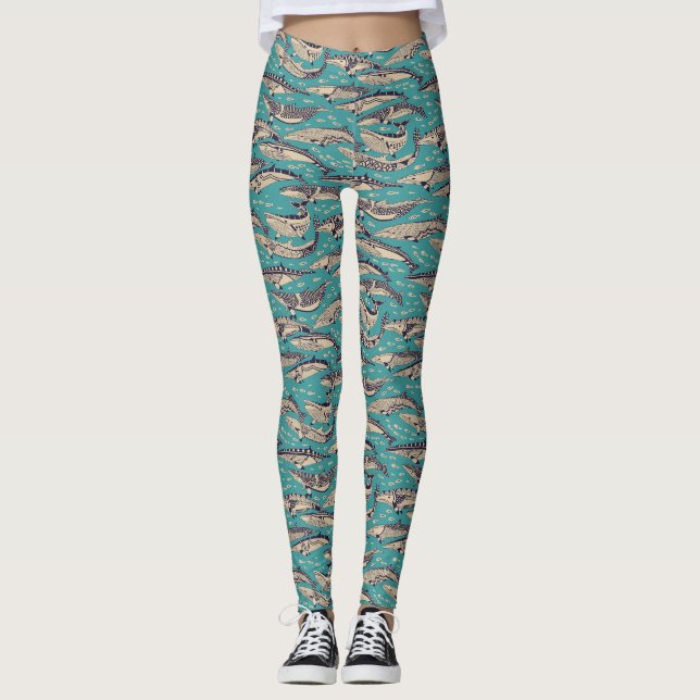 Leggings minke ballenas azul (Anverso)