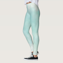 Leggings Mint Aqua Tie Dye