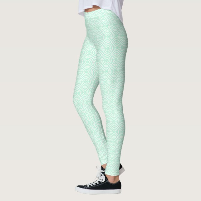 Leggings Mint Green Funky GeoMetric (Izquierda)