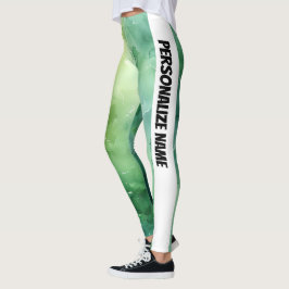 Leggings Mint Green Watercolor PERSONALIZAR