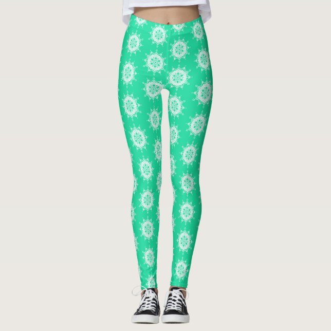 Leggings Minty Mandala (Anverso)