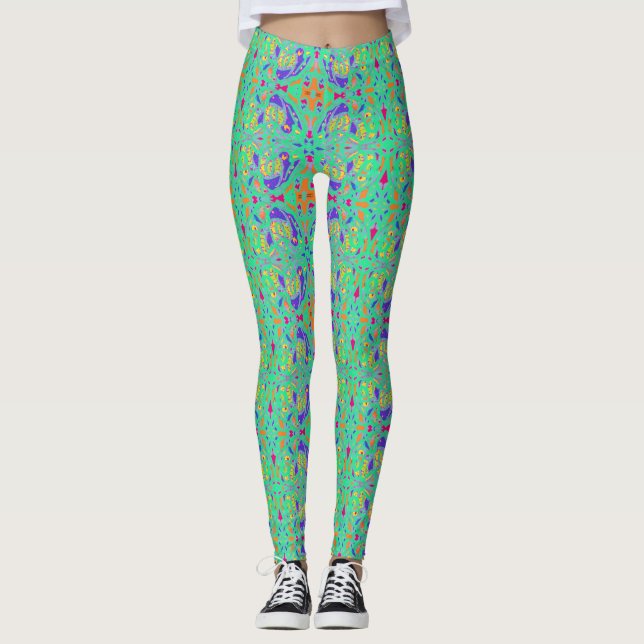 Leggings Minúsculo acuático de color marino (Anverso)