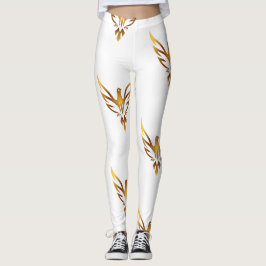 Leggings Mirada elegante águila dorada imagen Mujer o niñas
