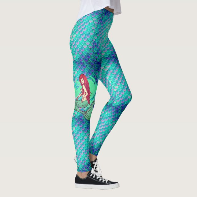 Leggings Mis piernas de sirena con el entrenamiento femenin (Derecha)