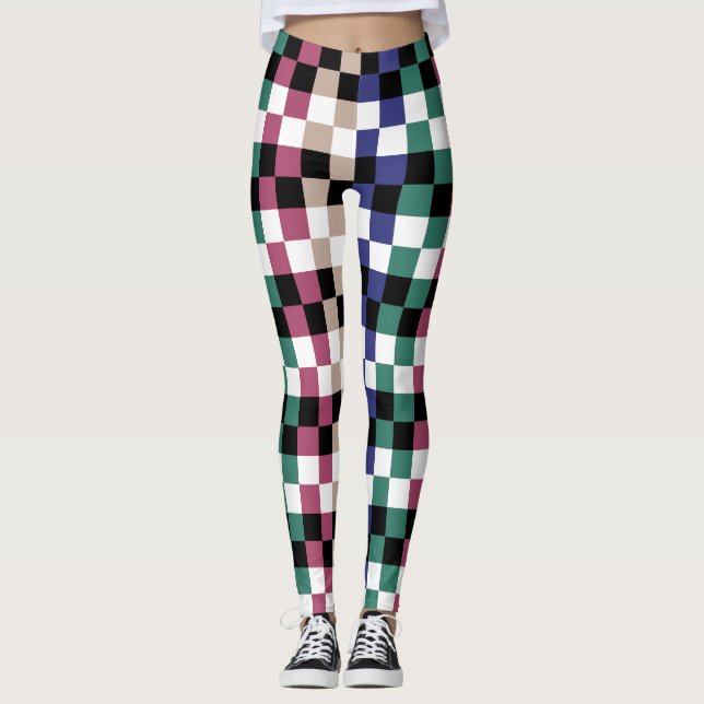 Leggings mit buntem Geflecht (Anverso)