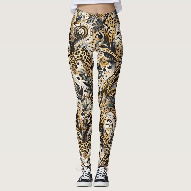 Leggings mit Leopardenmuster (Anverso)