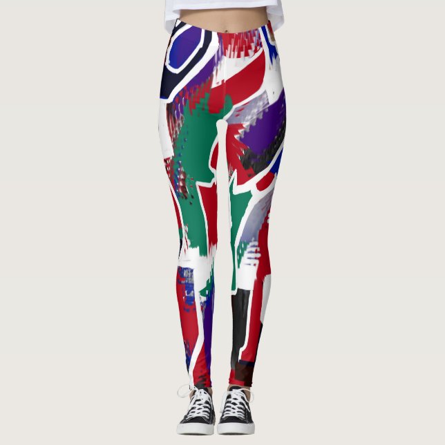 Leggings mit starken Farben (Anverso)