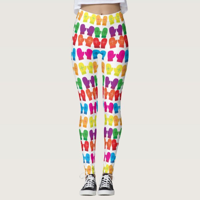 Leggings Mitones de punto multicolores Thunder_Cove (Anverso)