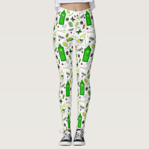 Leggings Mixólogo de Martini Cocktails Gin y Tonic Drinks