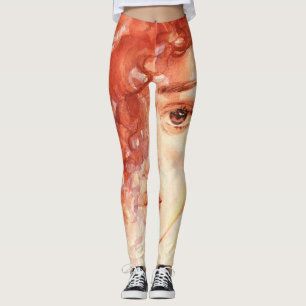 Leggings Moda afroamericana, ilustracion acuarela.