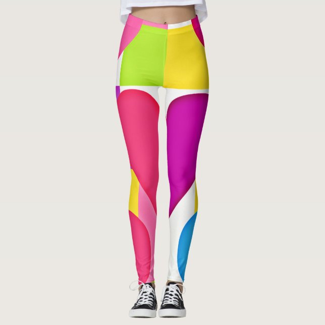 Leggings Moda Amor Elegancia: Bliss romántico (Anverso)