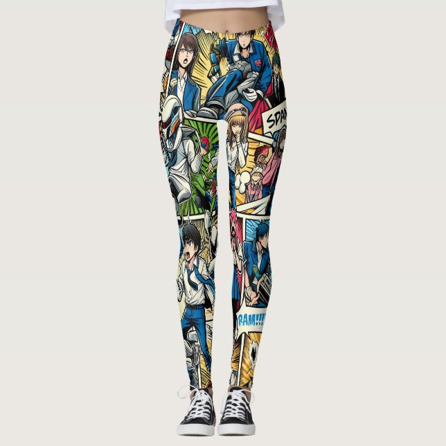 Leggings Moda animada: Leyendas a la moda estilo manga (Anverso)