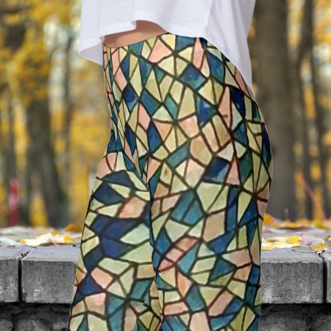 Leggings Moda Audaz Estilo Cubismo (Bold Cubism Style )