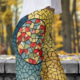 Leggings Moda Audaz Estilo Cubismo