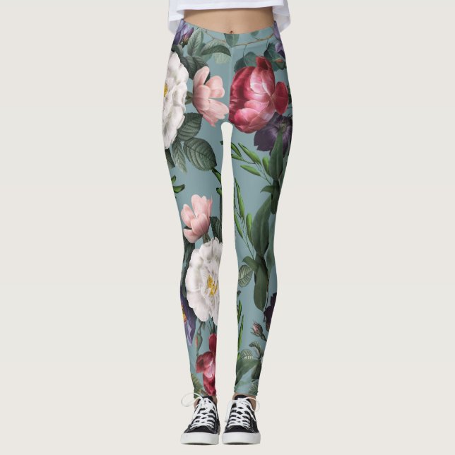 Leggings Moda azul lujosa y honesta de moda femenina (Anverso)