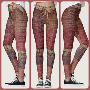 Leggings Moda Boho Rag Rug Gypsy multicolor