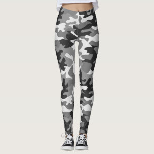 Leggings Moda Camuflaje Leyendas del patrón Khaki