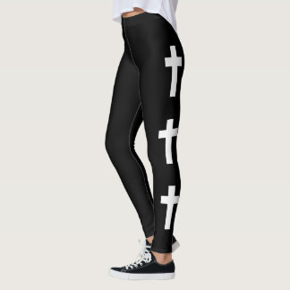 Leggings Moda cruzada de gótico