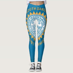 Leggings Moda De Bandera Del Estado De Dakota Del Sur De Gu