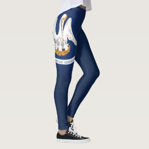 Leggings Moda De Bandera Del Estado De Luisiana De Guay