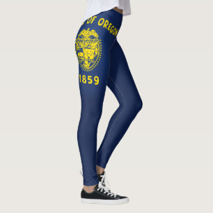 Leggings Moda De Bandera Del Estado De Oregón De Guay