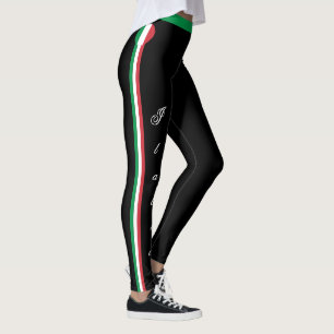 Leggings Moda de bandera italiana e italiana, hinchas de vi