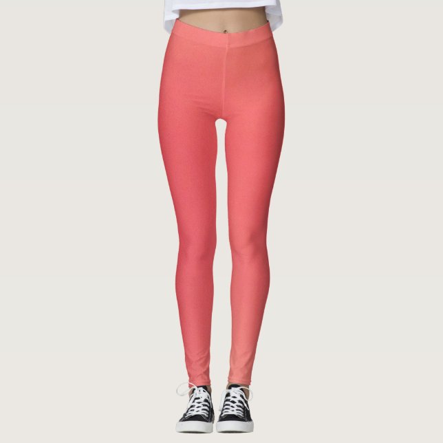 Leggings Moda de coral rosa (Anverso)