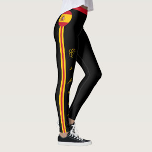 Leggings Moda de España y Bandera Española, fanáticos de vi