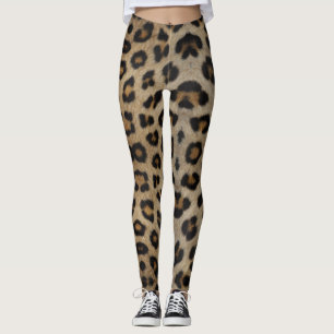 Leggings Moda de impresión de animales de piel de leopardo,