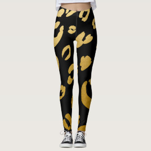Leggings Moda de impresión de animales salvajes Cheetah Leo