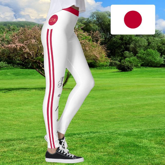 Leggings Moda de Japón y bandera japonesa, hincha de viajes (Subido por el creador)
